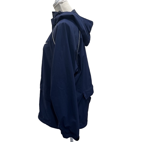 Nike Vintage Windbreaker Hooded Jacket Mens Size Medium Bauer Hockey Collab Y2K - Picture 6 of 11